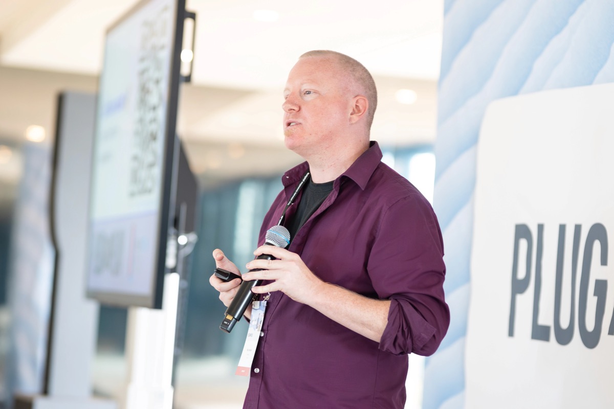 Speaking at Plug and Play